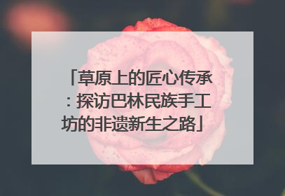 草原上的匠心传承：探访巴林民族手工坊的非遗新生之路